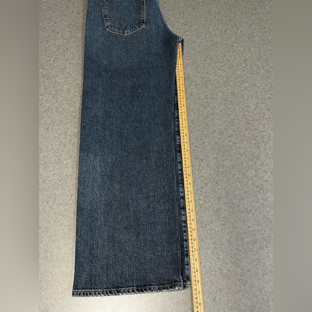 AGOLDE Harper Mid Rise Relaxed Straight Jeans in Fix—32 - Picture 11 of 14